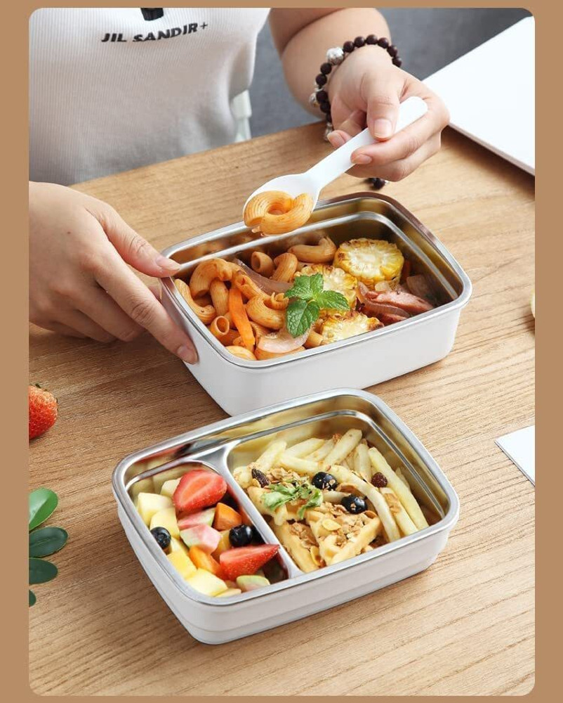 Flipkart HIPSTER Wooden Style Single Layered Lunch Box Containers for Adults Kids Pack of 1 2 Containers Lunch Box