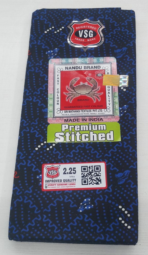 nandu Printed Blue Lungi Price in India Buy nandu Printed Blue