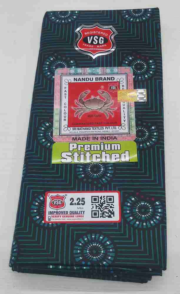 nandu Printed Blue Lungi Price in India Buy nandu Printed Blue