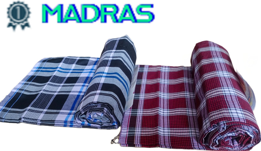 MADRAS HANDLOOM LUNGIES Checkered Multicolor Lungi Price in India Buy MADRAS HANDLOOM LUNGIES Checkered Multicolor Lungi online at Flipkart