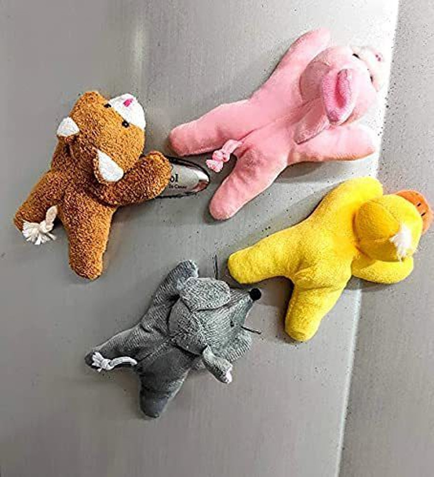 prisma collection Soft Fur Fabric Cute Animal Fridge Magnets Plus