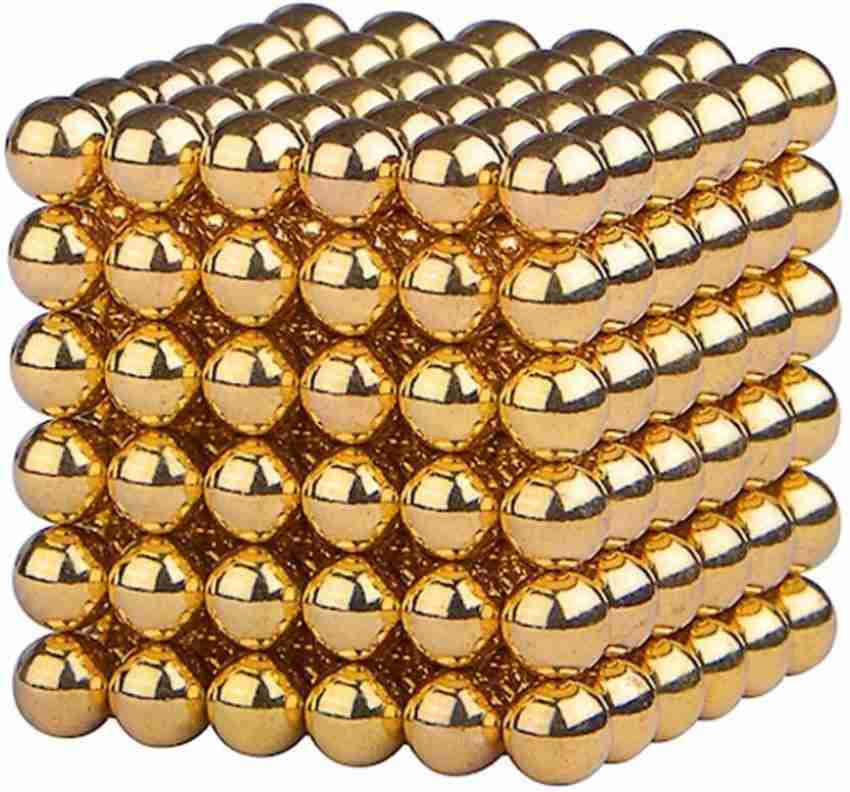 NeoMag Golden Sphere Magnetic Bucky Balls 216 Pieces Office