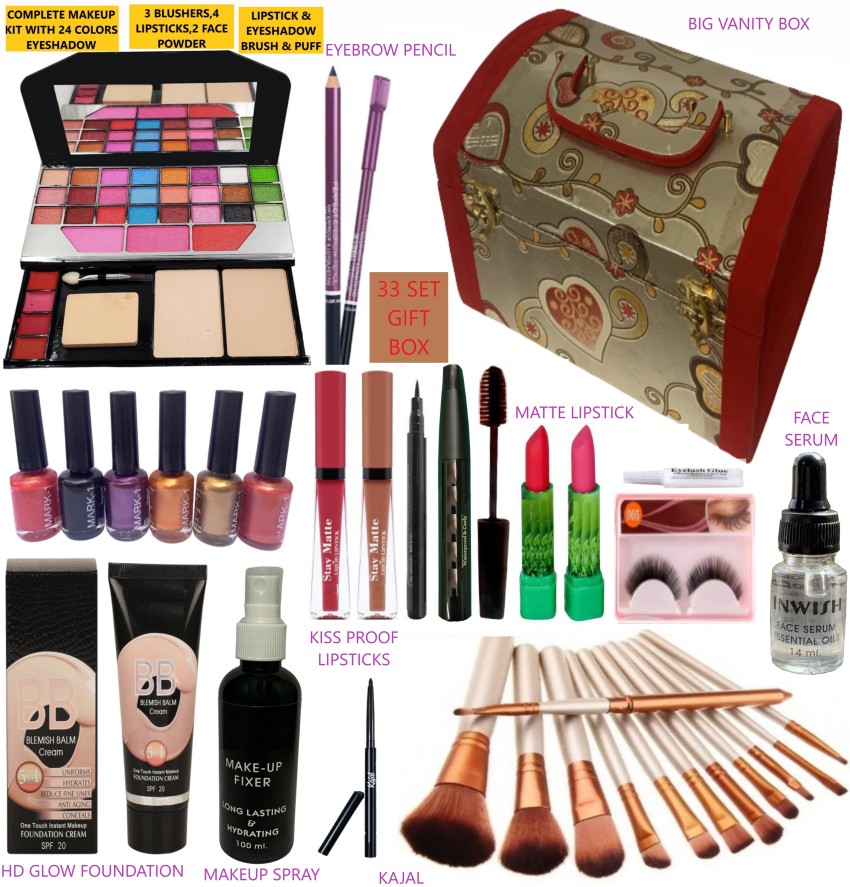 INWISH all in one products best gift set for girls complete 33 set makeup  gift set - Price in India, Buy INWISH all in one products best gift set for  girls complete