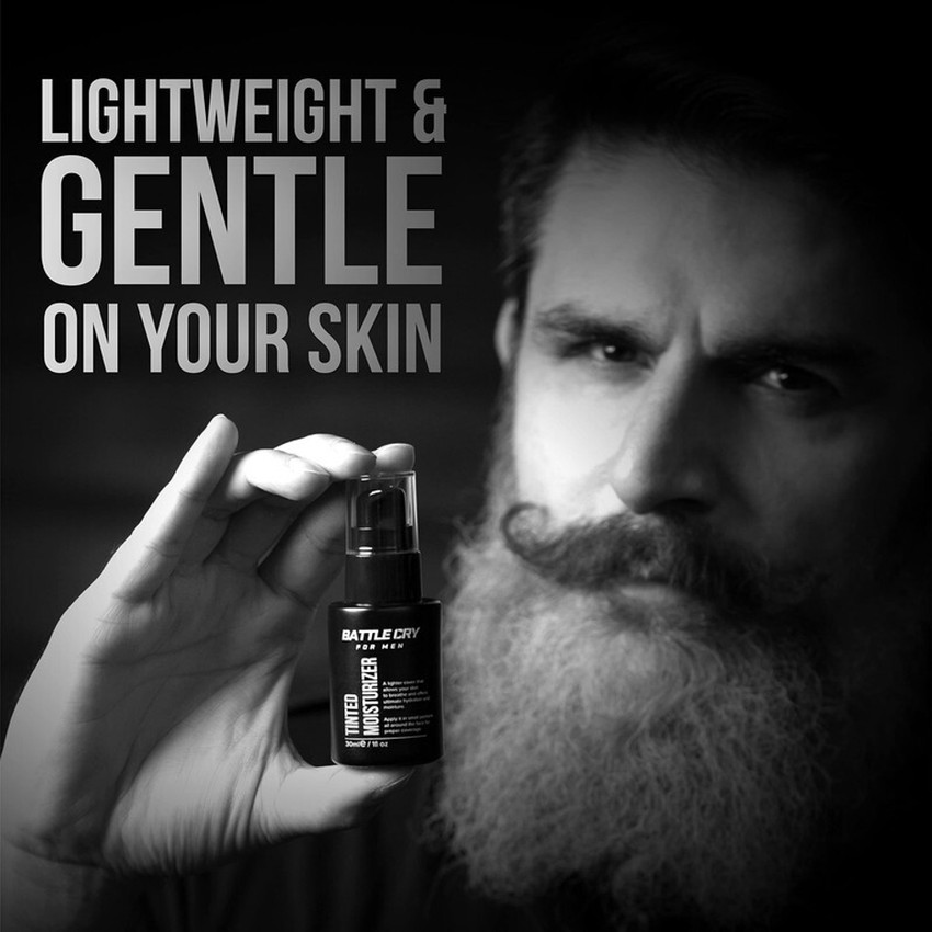 Battlecry Makeup Kit For Men Moisturizer Cleanser Concealer Pen