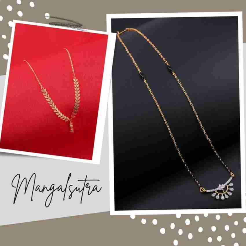 Small gold mangalsutra on sale price