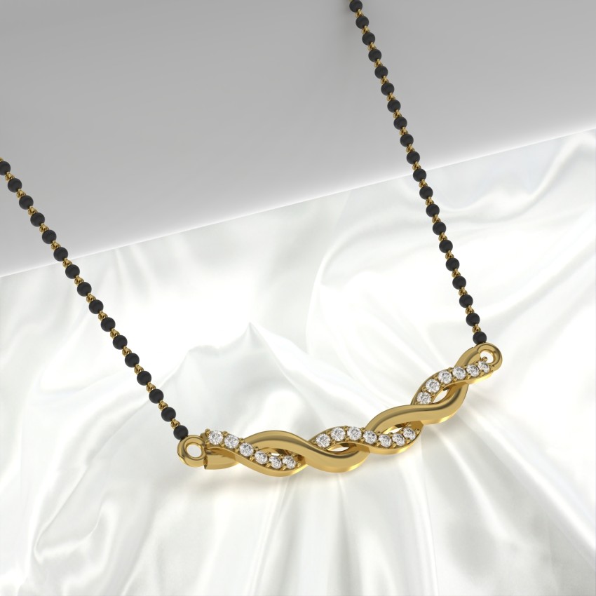 Gold plated hot sale silver mangalsutra