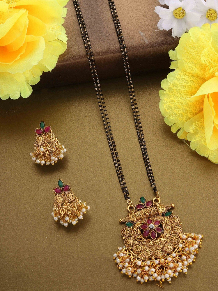 Jewel WORLD 24 Inch Long fancy 1 gram gold mangalsutra design