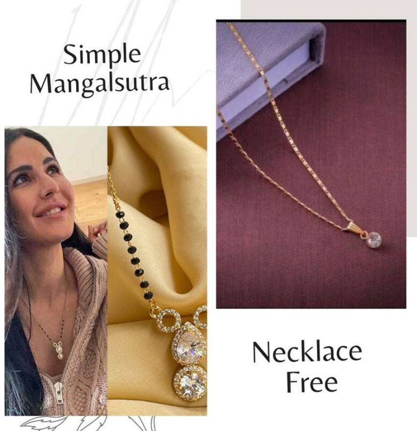 Simple mangalsutra 2024 pendant design