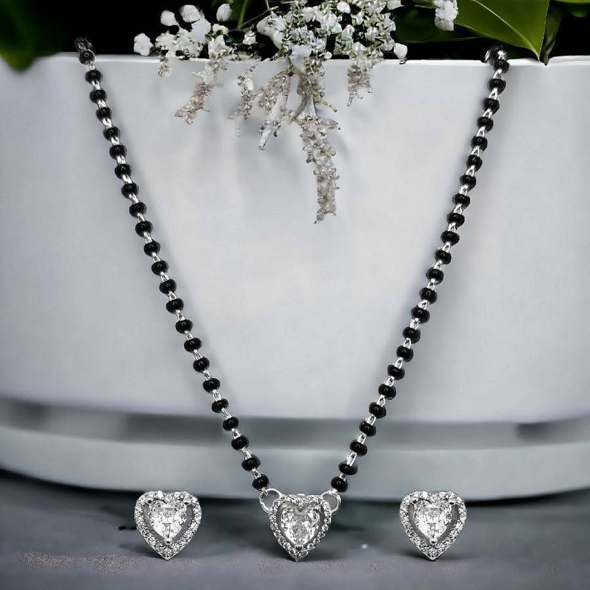 Silver mangalsutra set clearance