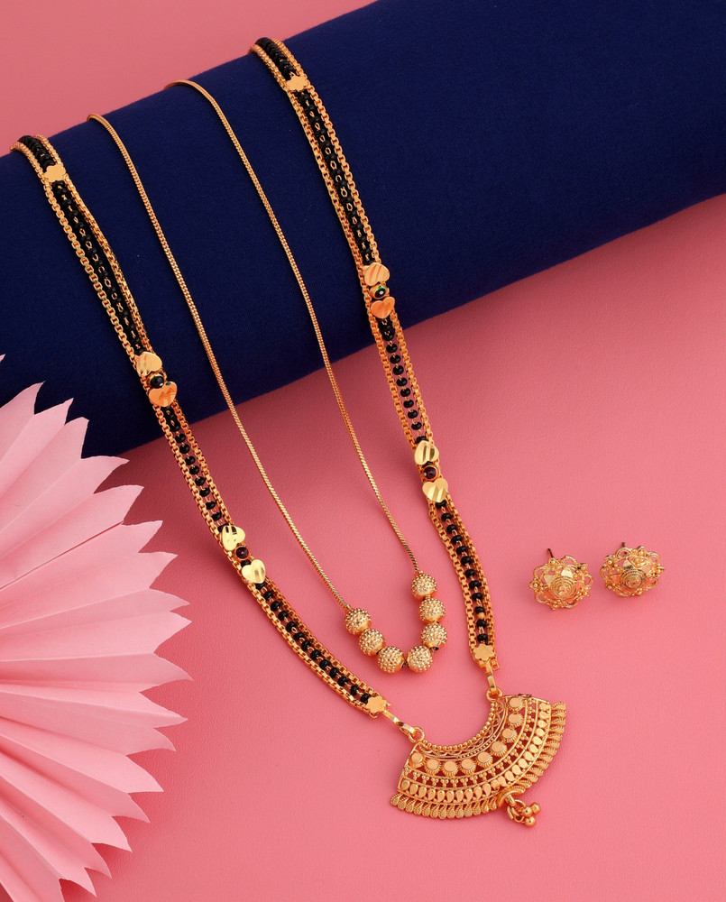 Jewel WORLD Combo of 2 Pcs 28 inch long 1 gram Gold One 18 inch