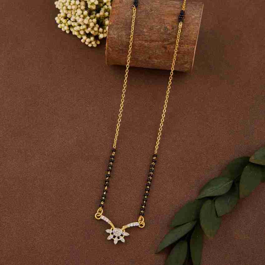 Unique diamond mangalsutra on sale designs