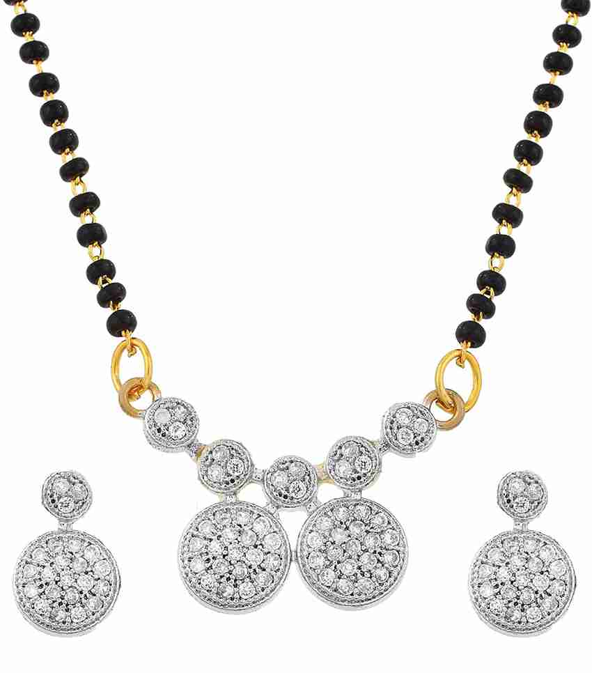 American diamond mangalsutra with price on sale