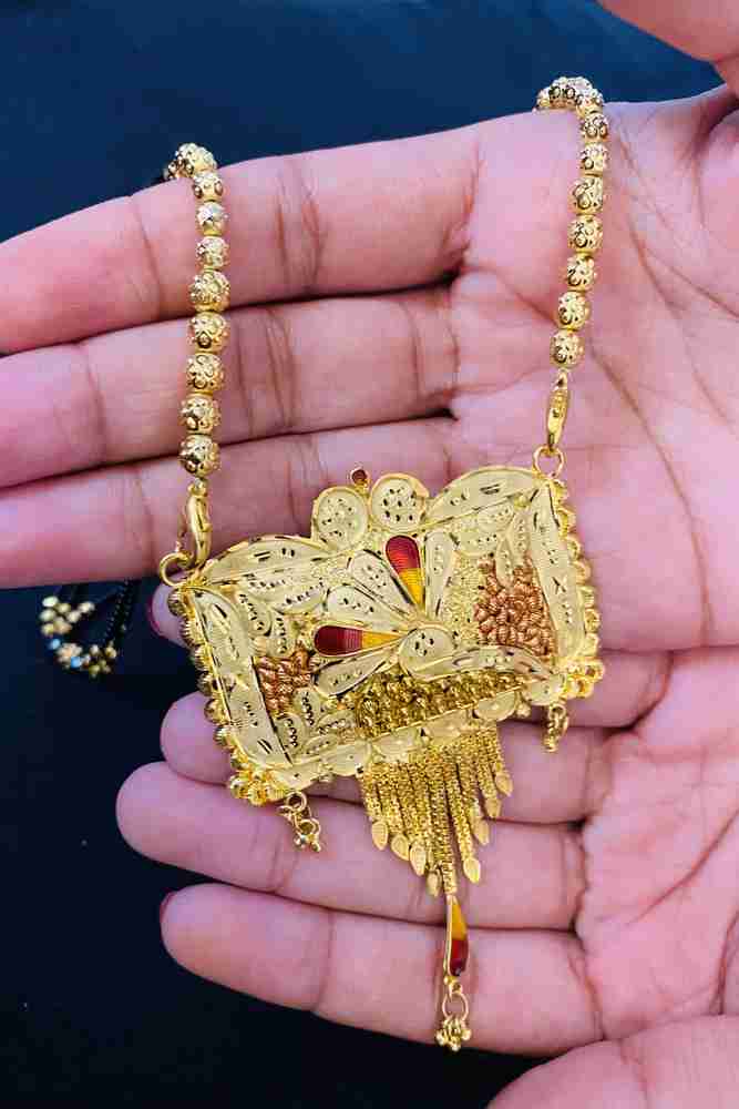 New fancy sale gold mangalsutra