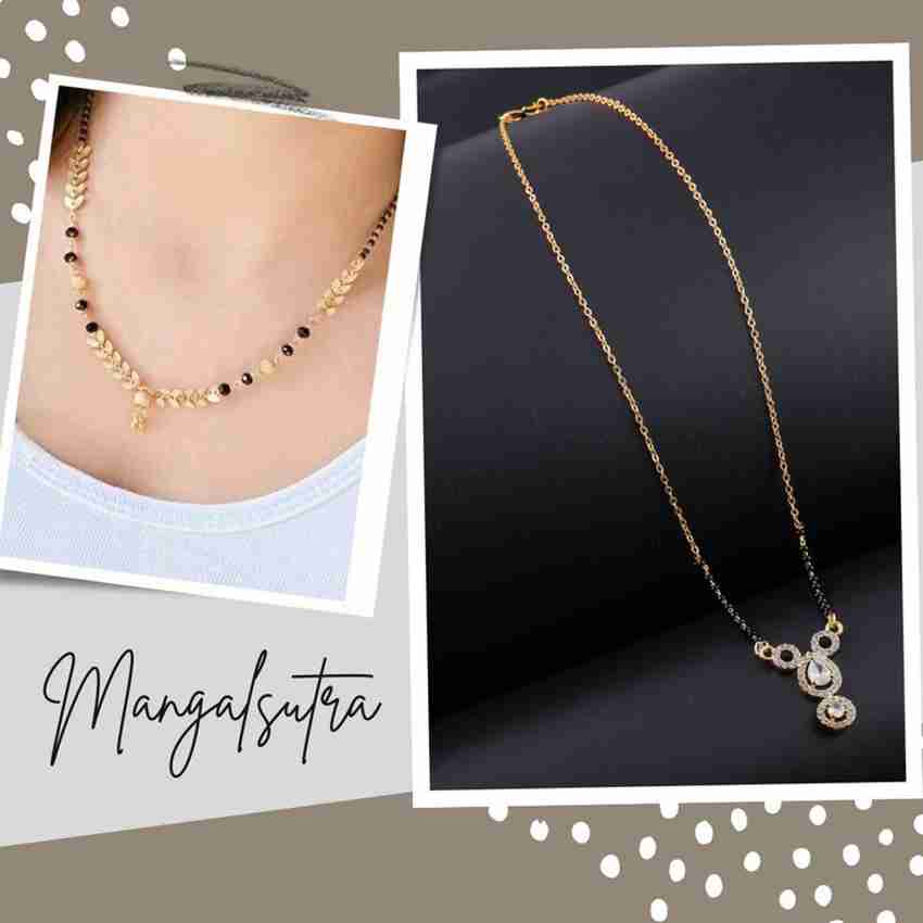 Light weight gold hot sale chain mangalsutra