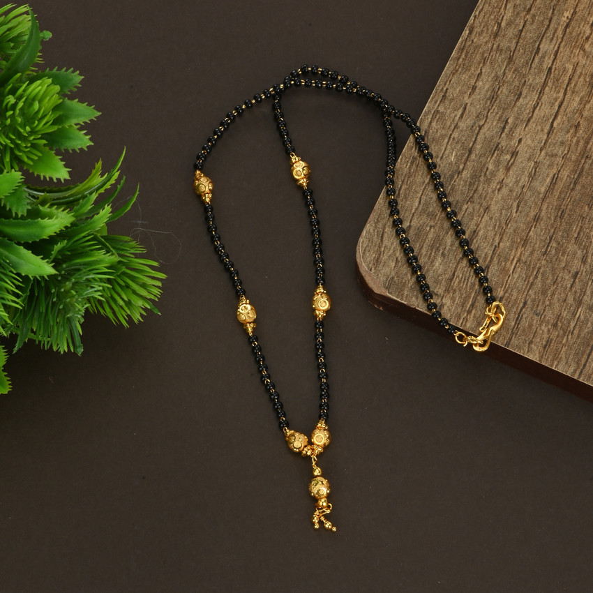 Maalgodam Jewellery Gold Plated Combo Of 4 Mangalsutra Pendant