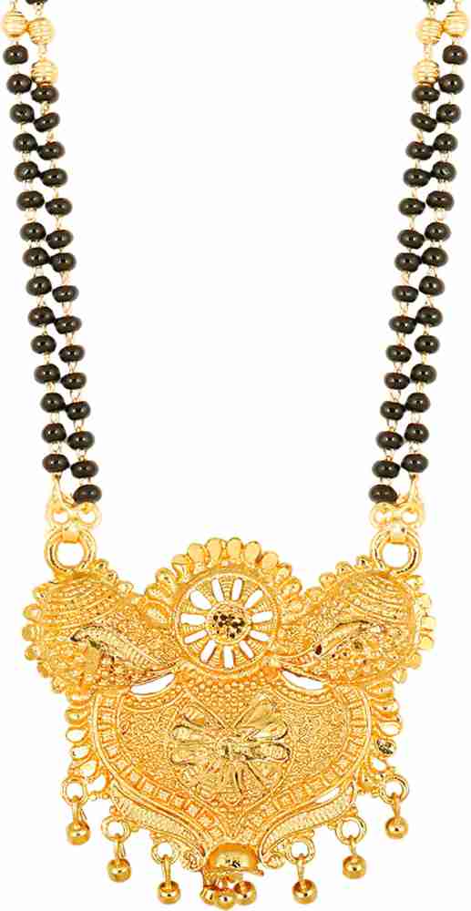 South indian jewellery nallapusalu on sale designs