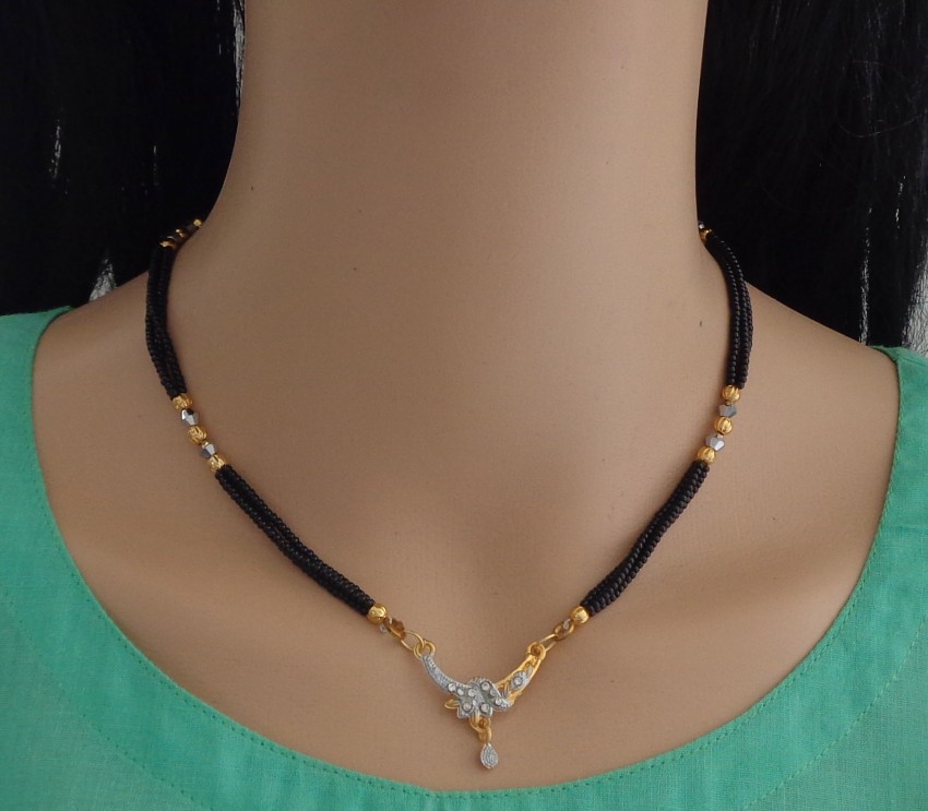 Stylish gold sale mangalsutra design