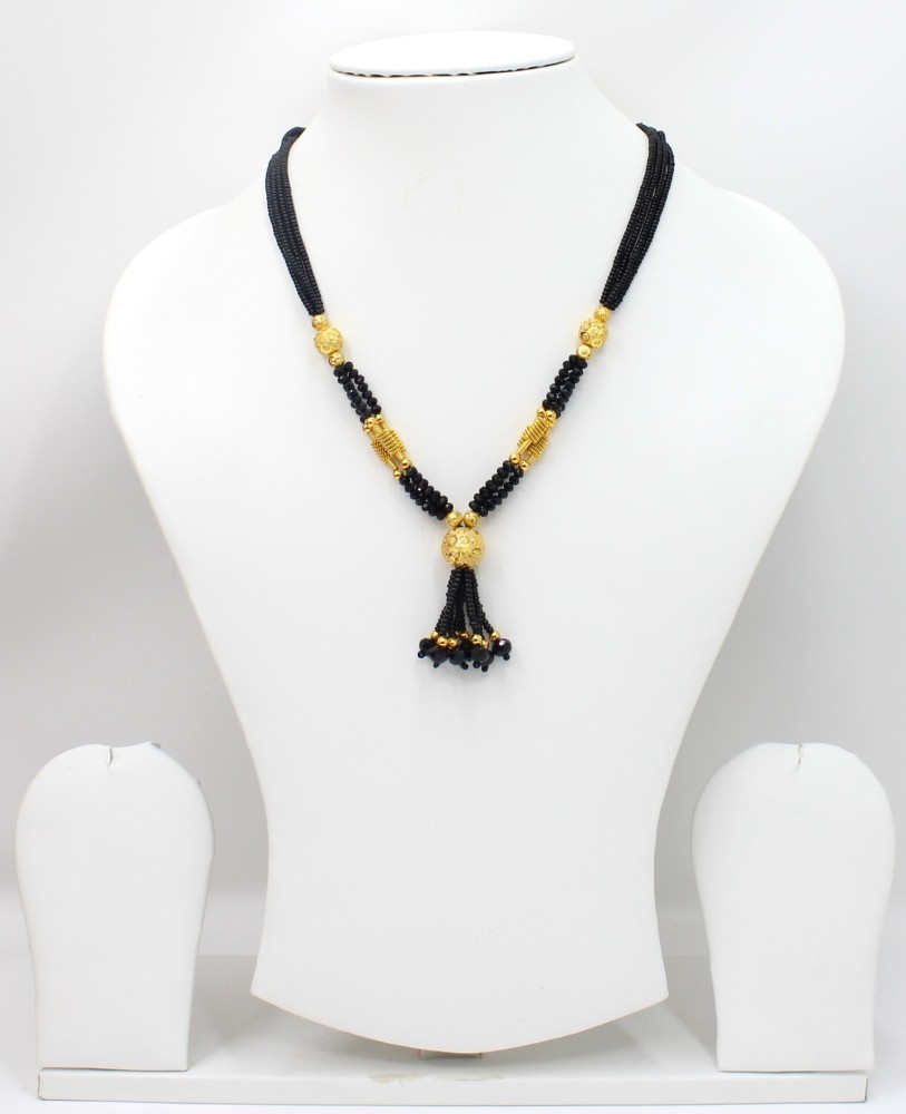 Black mani deals thushi mangalsutra