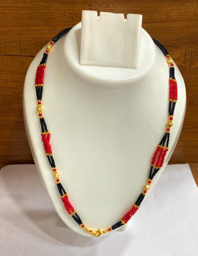 Red and black beads in clearance mangalsutra