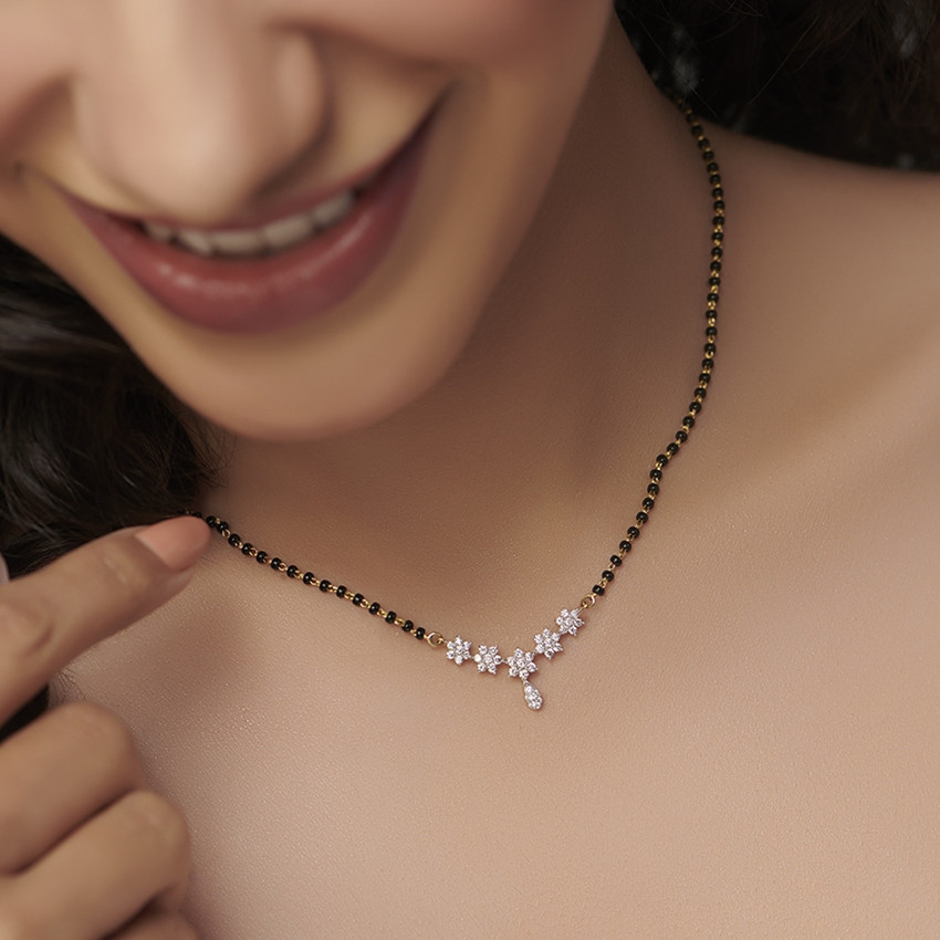 Simple diamond mangalsutra designs hotsell