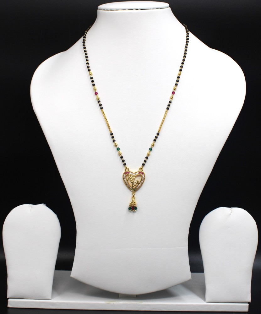 Silver gold store plated mangalsutra online