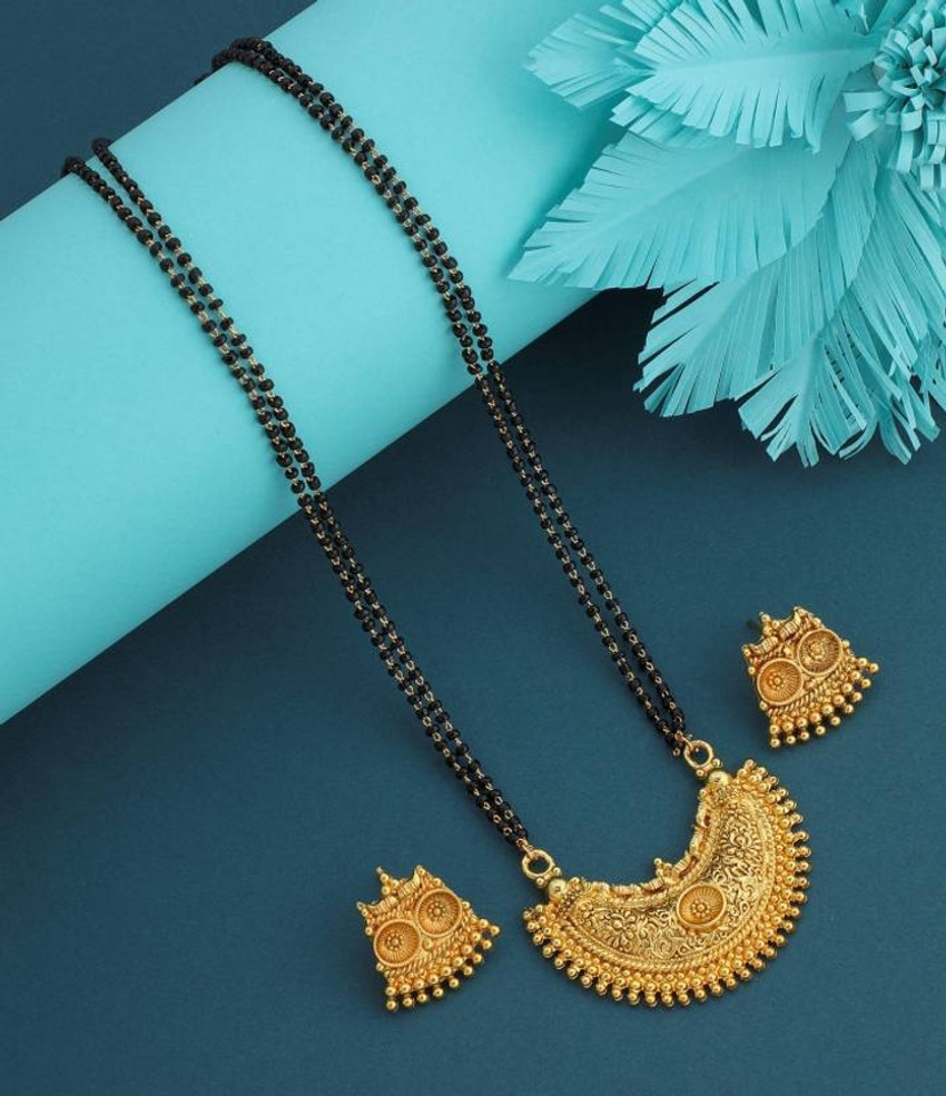 Gold plated mangalsutra flipkart discount