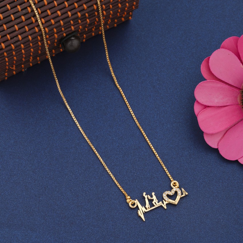 Stylish name pendent - Nabin and nabin jewellers