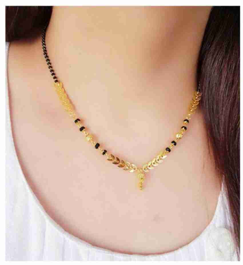 Jewar Mandi JewarHaat Mangalsutra Gold Plated Leaf Patti Design