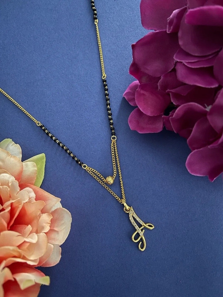 Mangalsutra with alphabet hotsell