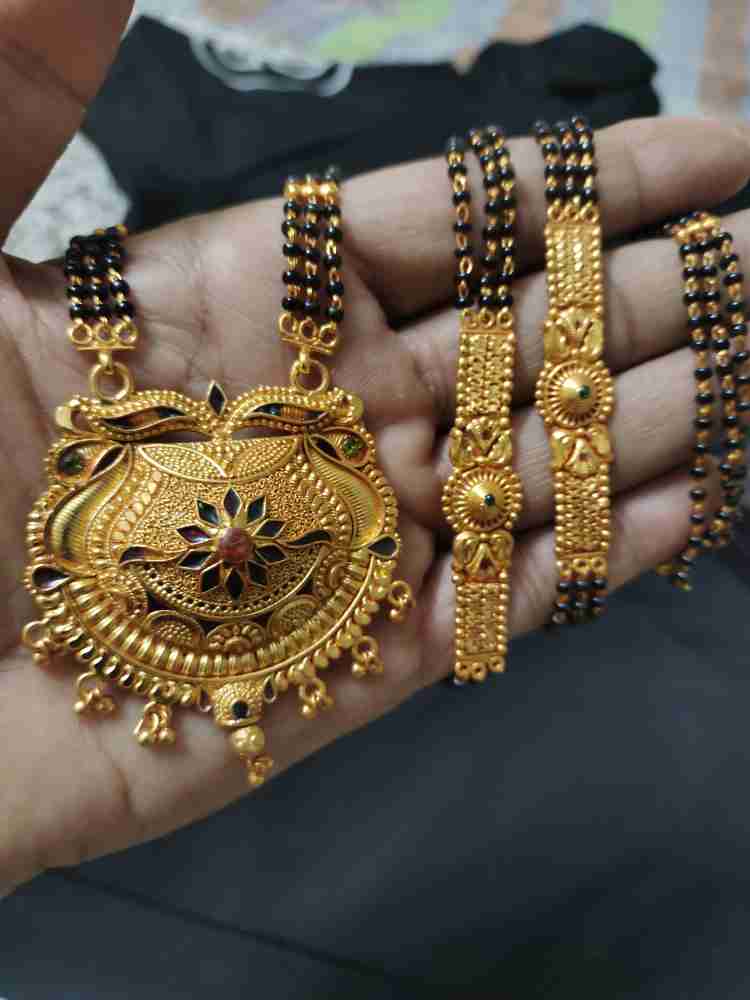 Real gold sales mangalsutra design