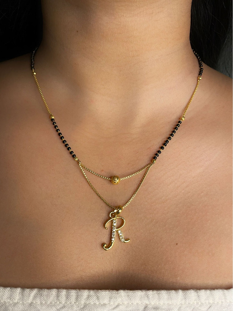 Alphabet mangalsutra sale