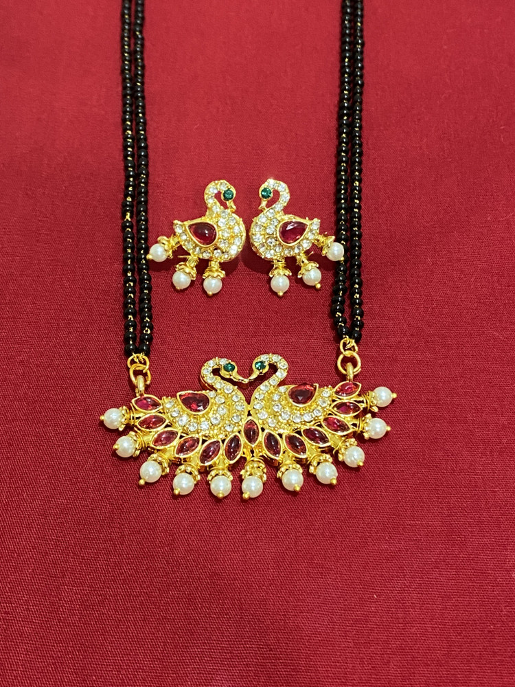Varnii Black beaded Chain new fancy design tanmani Mangalsutra for women Alloy Mangalsutra Price in India Buy Varnii Black beaded Chain new fancy design tanmani Mangalsutra for women Alloy Mangalsutra...