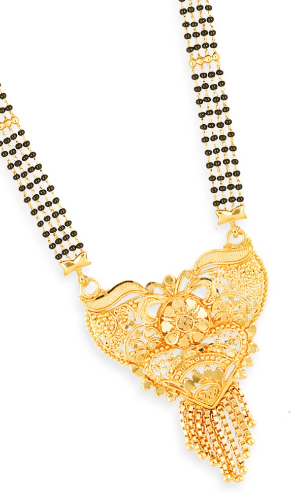 Gold big mangalsutra deals designs with price