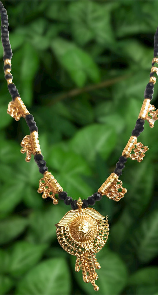 Gold mangalsutra mala sales