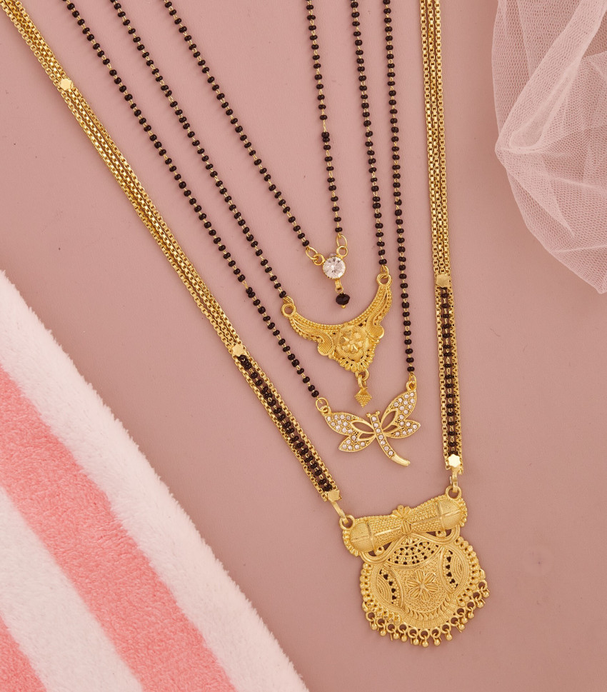 vrajwa New Traditional Combo Mangalsutra for Women 2023 Brass