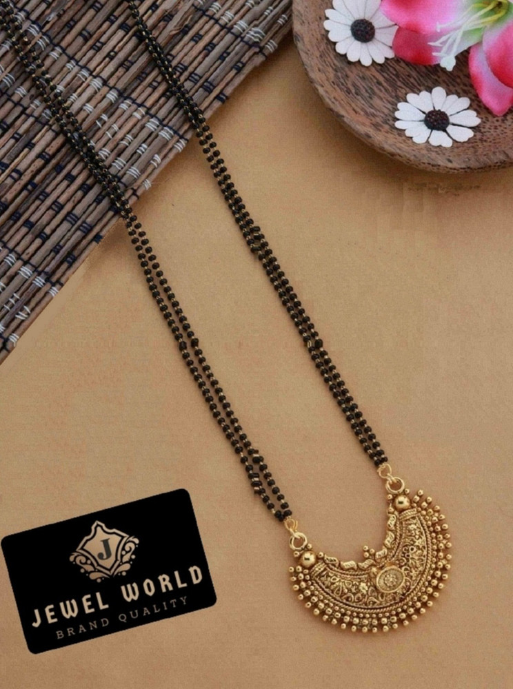 Bright STYLE Gold Plated long mangalsutra design for women Brass Copper Mangalsutra Price in India Buy Bright STYLE Gold Plated long mangalsutra design for women Brass Copper Mangalsutra Online at Bes...