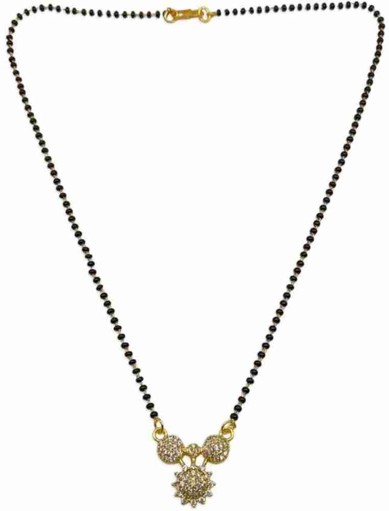 Simple black discount mani mangalsutra
