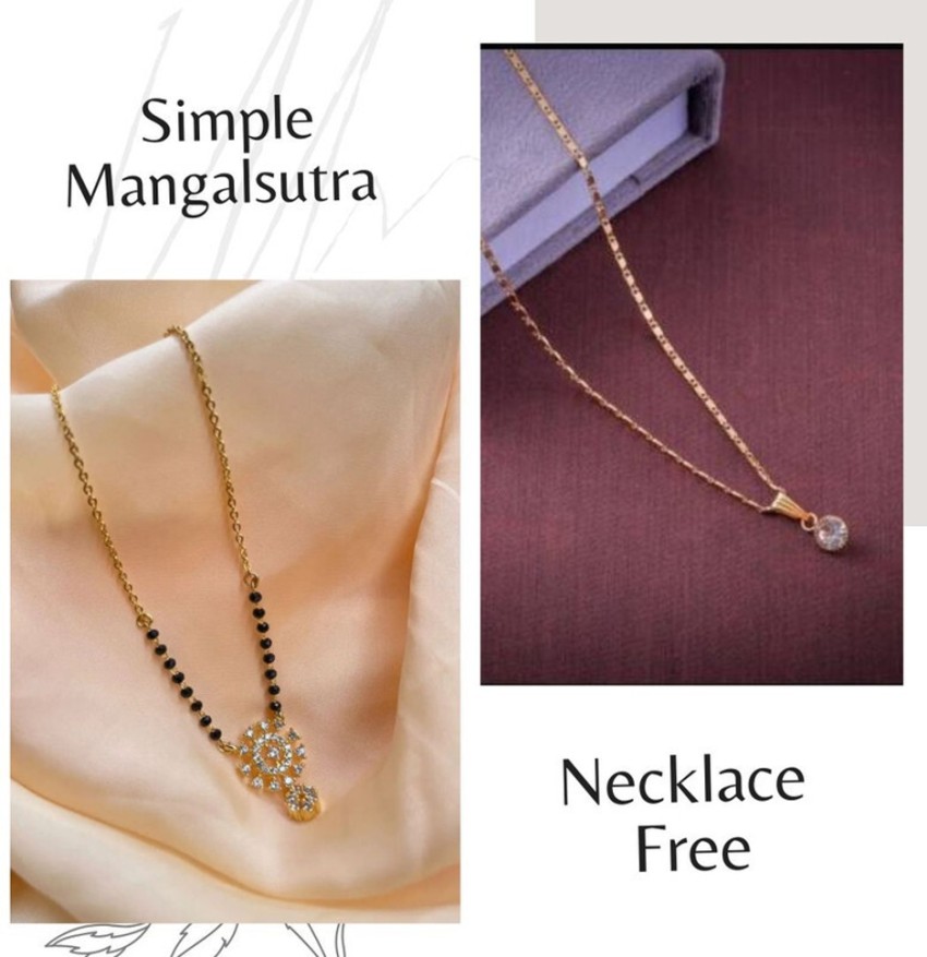 New short gold hot sale mangalsutra designs