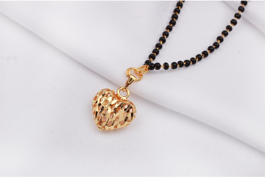 Heart on sale pendant mangalsutra