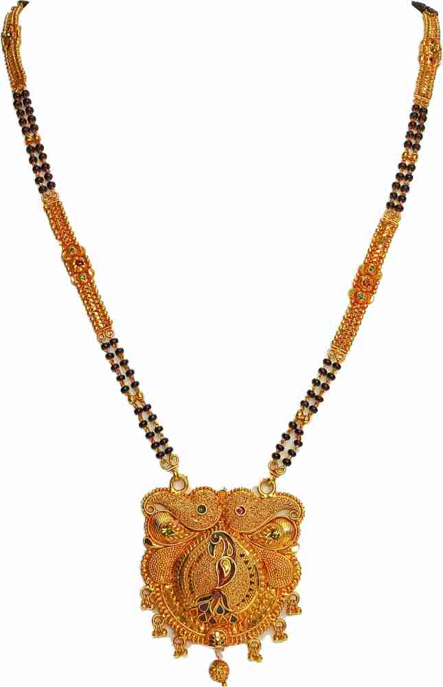 Long mangalsutra with hot sale big pendant