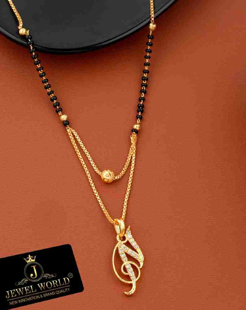 Name letter mangalsutra discount
