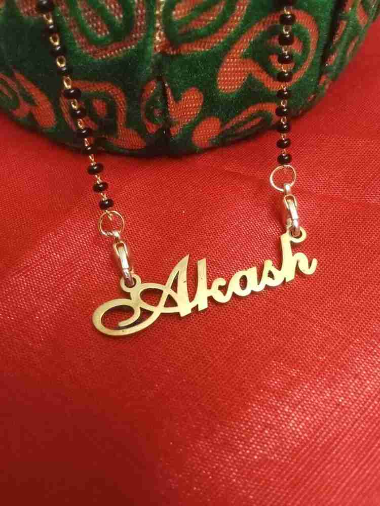TirthaCreation Akash Name Pendant With Chain Sizzling Glittering Pendants Lockets Brass Mangalsutra Price in India Buy TirthaCreation Akash Name Pendant With Chain Sizzling Glittering Pendants Lockets...
