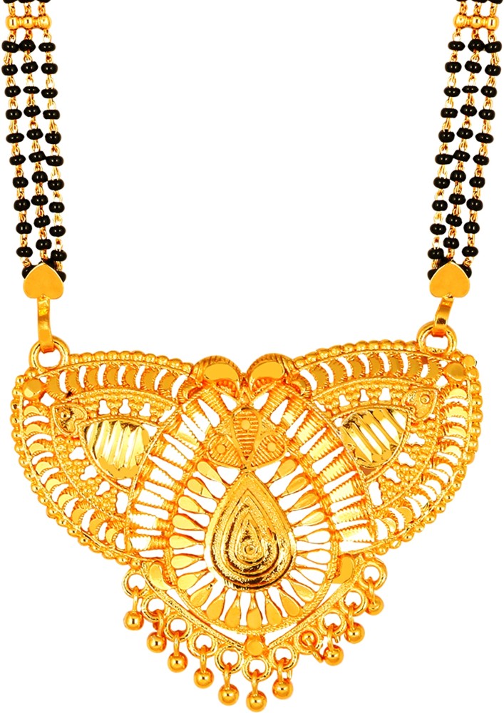 Gold mangalsutra hot sale heavy design