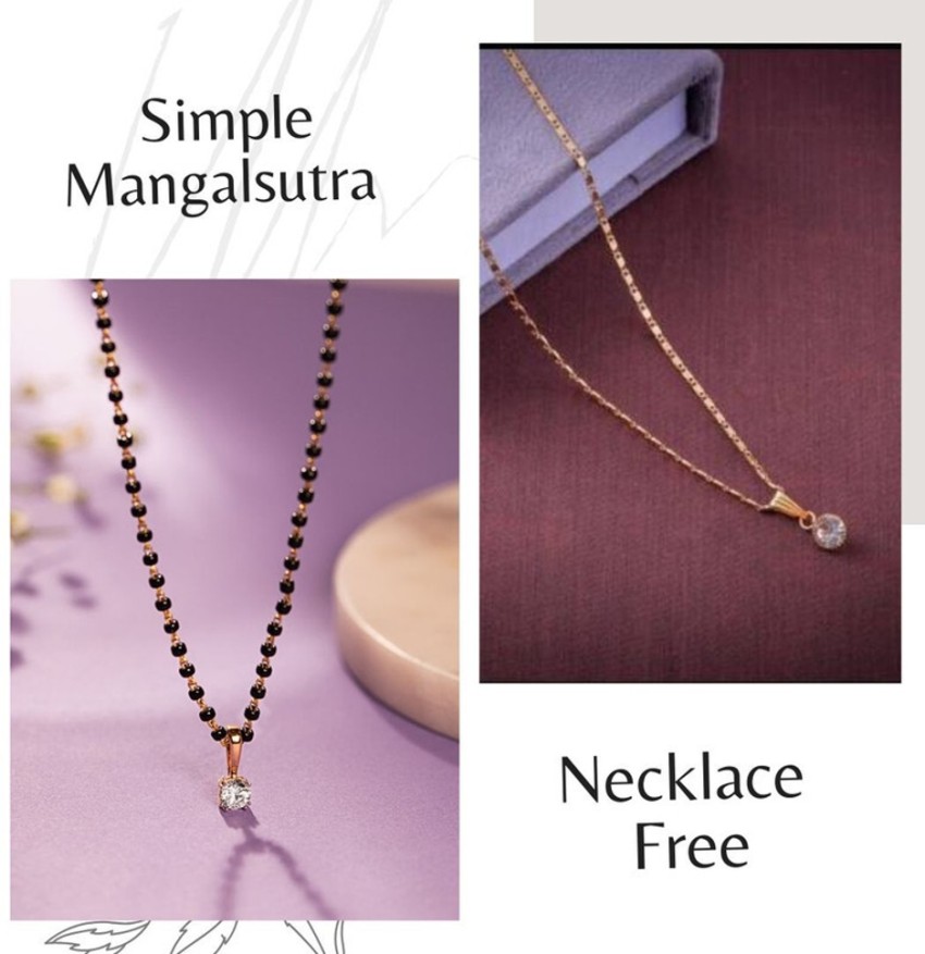 Simple mangalsutra 2024 pendant design