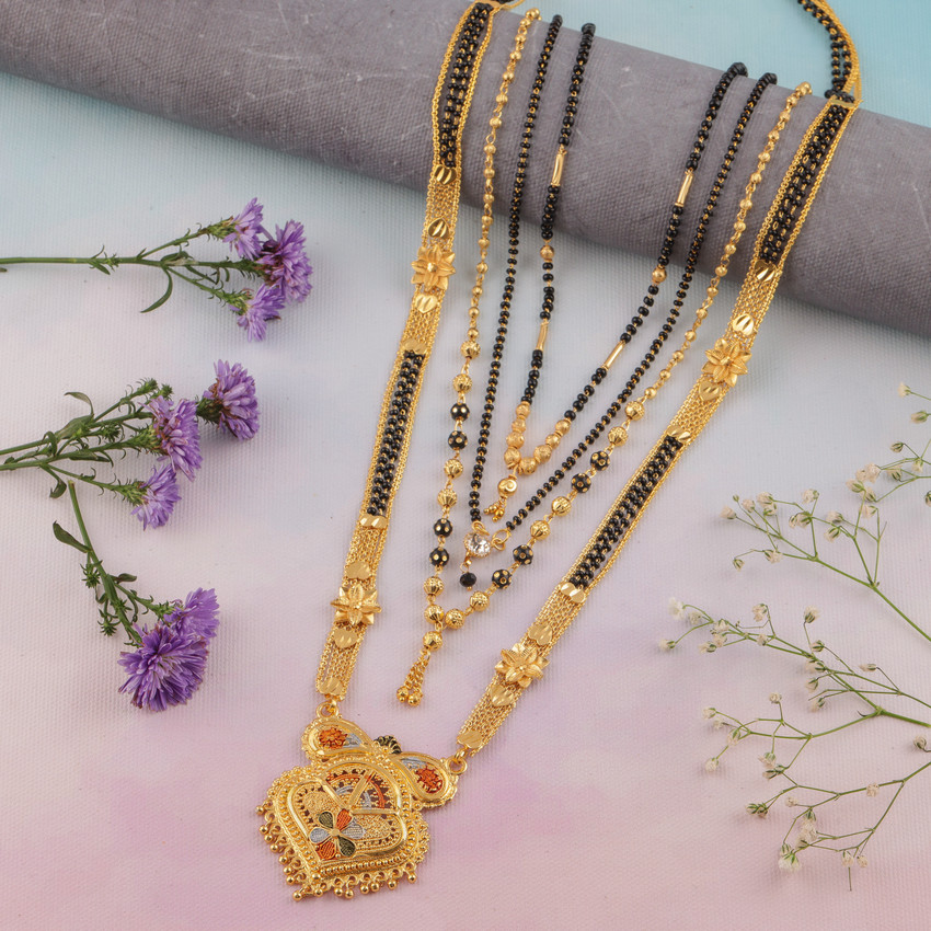 Latest gold long mangalsutra designs with price on sale