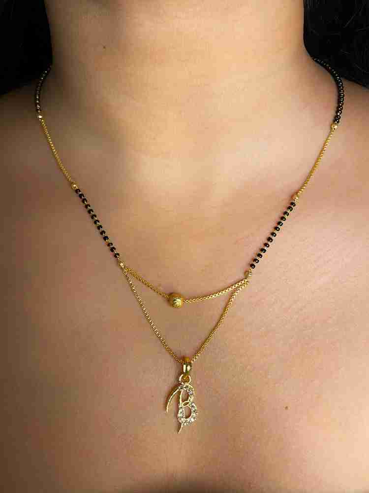 Okoye B Alphabet Mangalsutra for women Alloy Mangalsutra Price in India Buy Okoye B Alphabet Mangalsutra for women Alloy Mangalsutra Online at Best Prices in India Flipkart