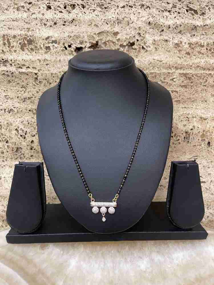 Mangalsutra designs in hot sale black mani