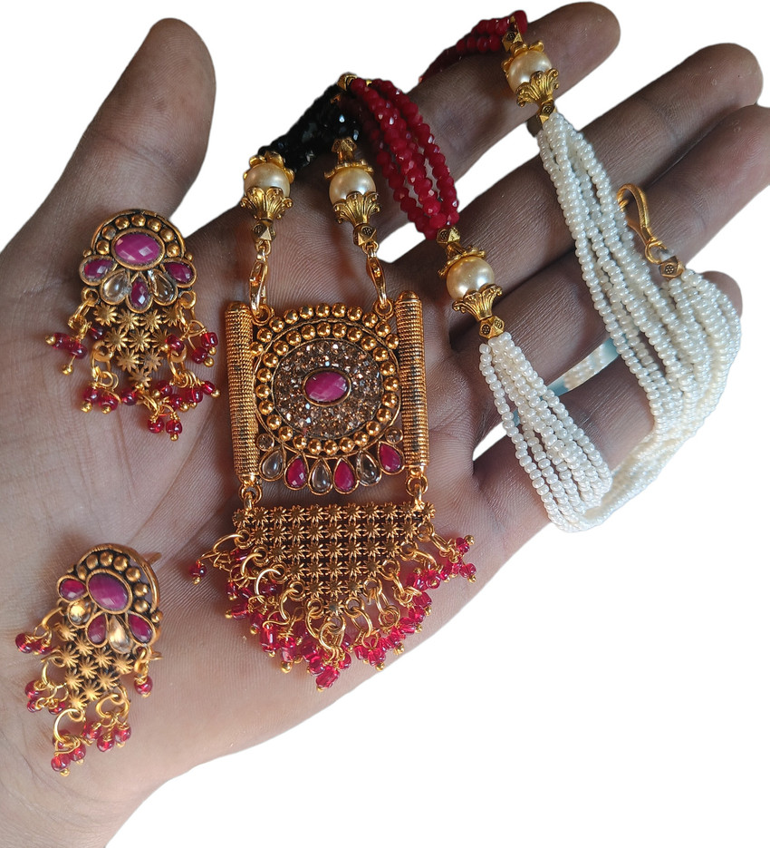 Gfhgg A.s Sona traders precook design jewellery set Alloy