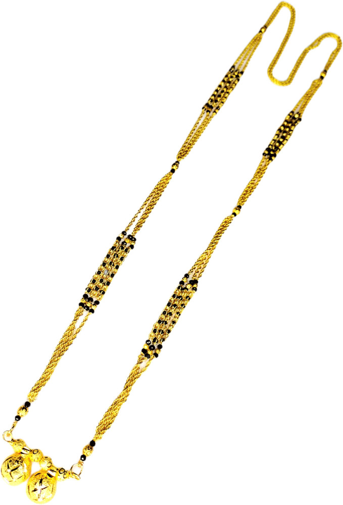 Fancy mangalsutra design in clearance gold