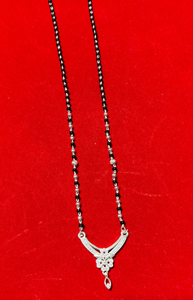 Silver mangalsutra sale price
